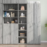 Thumbnail for Highboard Grau Sonoma-Eiche 40x41x185 cm Holzwerkstoff