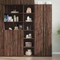 Thumbnail for Highboard Braun Eichen-Optik 40x41x185 cm Holzwerkstoff