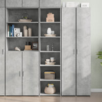 Thumbnail for Highboard Betongrau 45x41x185 cm Holzwerkstoff
