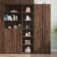 Thumbnail for Highboard Braun Eichen-Optik 45x41x185 cm Holzwerkstoff