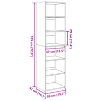 Thumbnail for Highboard Sonoma-Eiche 50x41x185 cm Holzwerkstoff