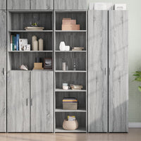 Thumbnail for Highboard Grau Sonoma-Eiche 50x41x185 cm Holzwerkstoff
