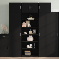 Thumbnail for Highboard Schwarz 70x41x185 cm Holzwerkstoff