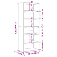 Thumbnail for Highboard Sonoma-Eiche 70x41x185 cm Holzwerkstoff