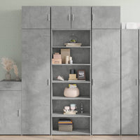 Thumbnail for Highboard Betongrau 70x41x185 cm Holzwerkstoff