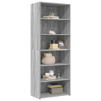Thumbnail for Highboard Grau Sonoma 70x41x185 cm Holzwerkstoff