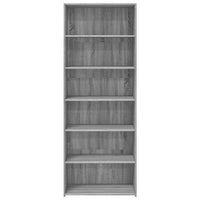 Thumbnail for Highboard Grau Sonoma 70x41x185 cm Holzwerkstoff
