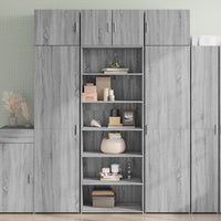 Thumbnail for Highboard Grau Sonoma 70x41x185 cm Holzwerkstoff