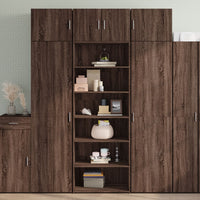 Thumbnail for Highboard Braun Eichen-Optik 70x41x185 cm Holzwerkstoff