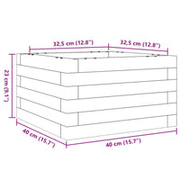 Thumbnail for Pflanzkübel 40x40x23 cm Massivholz Douglasie