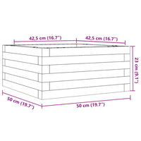 Thumbnail for Pflanzkübel 50x50x23 cm Massivholz Douglasie