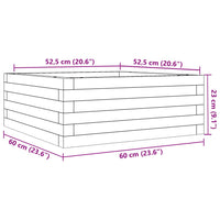 Thumbnail for Pflanzkübel 60x60x23 cm Massivholz Douglasie