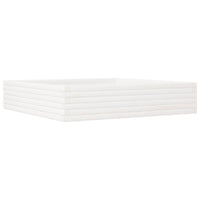 Thumbnail for Pflanzkübel Weiß 110x110x23 cm Massivholz Kiefer
