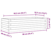 Thumbnail for Pflanzkübel 90x40x23 cm Massivholz Douglasie