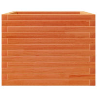 Thumbnail for Pflanzkübel Wachsbraun 60x60x45,5 cm Massivholz Kiefer