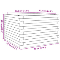 Thumbnail for Pflanzkübel 70x70x45,5 cm Massivholz Douglasie