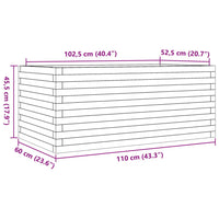 Thumbnail for Pflanzkübel 110x60x45,5 cm Massivholz Douglasie