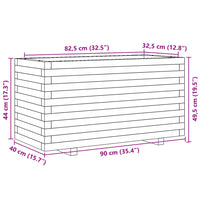 Thumbnail for Pflanzkübel 90x40x49,5 cm Massivholz Douglasie