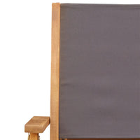 Thumbnail for 3-tlg. Bistro-Set Anthrazit Stoff und Massivholz