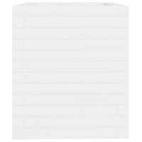 Thumbnail for Pflanzkübel Weiß 40x40x46 cm Massivholz Kiefer