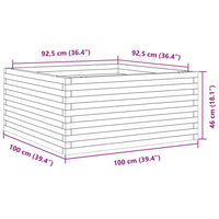 Thumbnail for Pflanzkübel 100x100x46 cm Massivholz Douglasie