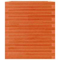 Thumbnail for Pflanzkübel Wachsbraun 60x60x68,5 cm Massivholz Kiefer