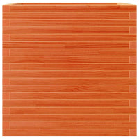 Thumbnail for Pflanzkübel Wachsbraun 70x70x68,5 cm Massivholz Kiefer