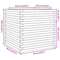 Thumbnail for Pflanzkübel 70x70x68,5 cm Massivholz Douglasie