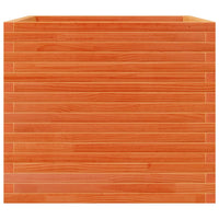 Thumbnail for Pflanzkübel Wachsbraun 80x80x68,5 cm Massivholz Kiefer