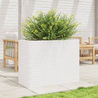 Thumbnail for Pflanzkübel Weiß 90x40x68,5 cm Massivholz Kiefer