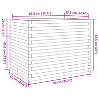 Thumbnail for Pflanzkübel 90x60x68,5 cm Massivholz Douglasie
