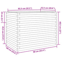 Thumbnail for Pflanzkübel 90x60x68,5 cm Kiefernholz Imprägniert