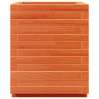 Thumbnail for Pflanzkübel Wachsbraun 40x40x49,5 cm Massivholz Kiefer