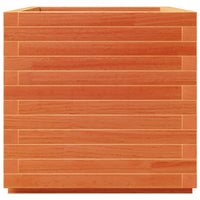 Thumbnail for Pflanzkübel Wachsbraun 50x50x49,5 cm Massivholz Kiefer