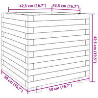 Thumbnail for Pflanzkübel 50x50x49,5 cm Kiefernholz Imprägniert
