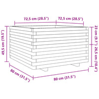 Thumbnail for Pflanzkübel 80x80x49,5 cm Massivholz Douglasie