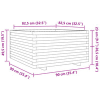 Thumbnail for Pflanzkübel 90x90x49,5 cm Kiefernholz Imprägniert