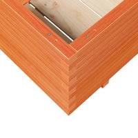 Thumbnail for Pflanzkübel Wachsbraun 110x60x49,5 cm Massivholz Kiefer