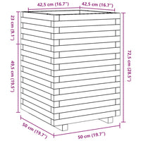 Thumbnail for Pflanzkübel 50x50x72,5 cm Kiefernholz Imprägniert
