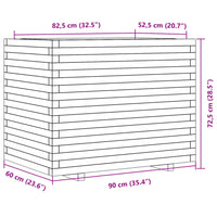 Thumbnail for Pflanzkübel 90x60x72,5 cm Massivholz Douglasie
