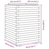 Thumbnail for Pflanzkübel 50x50x72 cm Massivholz Douglasie
