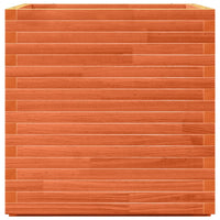 Thumbnail for Pflanzkübel Wachsbraun 70x70x72 cm Massivholz Kiefer