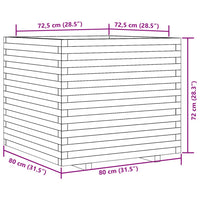 Thumbnail for Pflanzkübel 80x80x72 cm Massivholz Douglasie