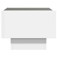 Thumbnail for Beistelltisch mit LED Weiß 40x40x30 cm Holzwerkstoff