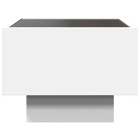 Thumbnail for Beistelltisch mit LED Weiß 40x40x30 cm Holzwerkstoff