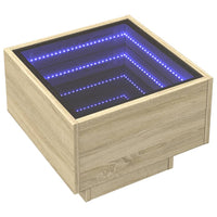 Thumbnail for Beistelltisch mit LED Sonoma Eiche 40x40x30 cm Holzwerkstoff
