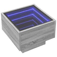 Thumbnail for Beistelltisch mit LED Grau Sonoma 40x40x30 cm Holzwerkstoff