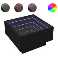 Thumbnail for LED-Couchtisch Schwarz 50x50x30 cm Holzwerkstoff