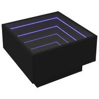 Thumbnail for LED-Couchtisch Schwarz 50x50x30 cm Holzwerkstoff
