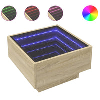 Thumbnail for LED-Couchtisch Sonoma Eiche 50x50x30 cm Holzwerkstoff